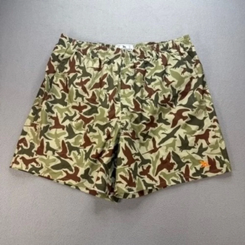 Over Under Clothing Duck Dog Camo Swim Trunks XL Green Bird Hunting Shorts USA